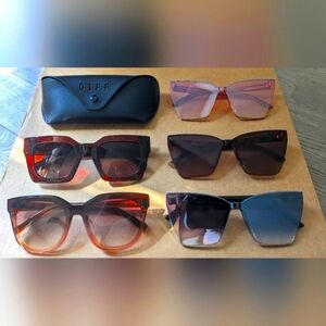 DIFF Eyewear sunglasses: 1x Goldies